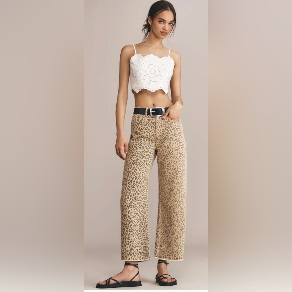LE JEAN Nomad High-Rise Tapered Ankle Jeans (Rent The Runway)(00011)